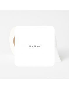 Adhesive labels 58x59mm...
