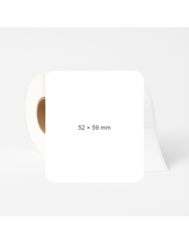 Adhesive labels 52x59mm. Vellum....