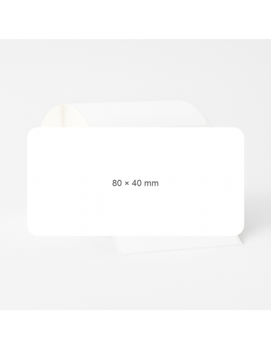 Lipnios etiketės 80x40mm. Thermo....