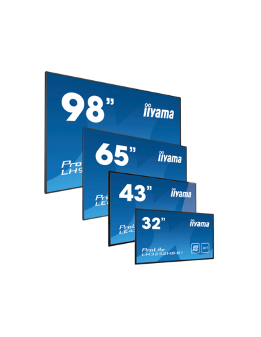 iiyama ProLite LH4375UHS-B2AG, 4K, USB, RS232, Ethernet, Wi-Fi, Android, kit (RS232), black