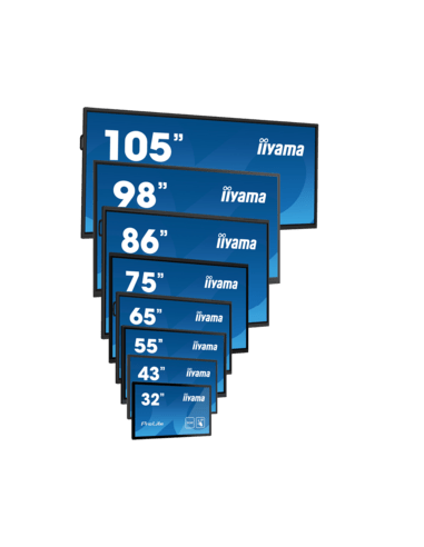 iiyama ProLite TE9813A-B1AG , 247.7 cm (98), PureTouch-IR, 4K, USB-C, RS232, USB, black