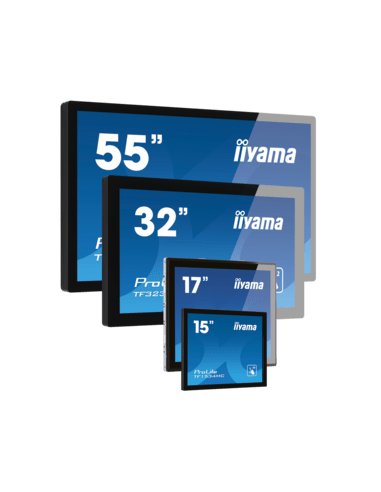 iiyama ProLite open-frame LCDs, 43.2 cm (17''), Projected Capacitive, 10 TP, kit (USB), black